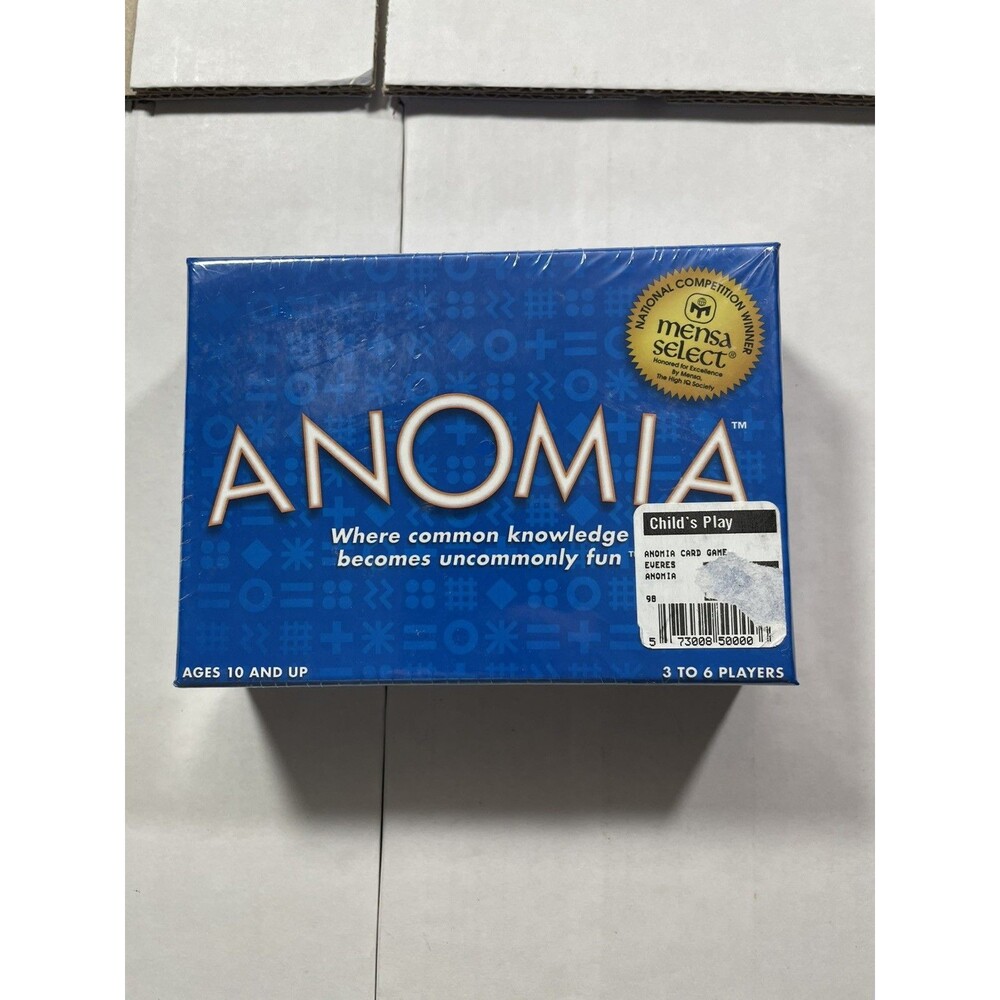 Anomia Card Game - 2012 - Award Winning - Ages 10 & Up - 3 To 6 Players SEALED